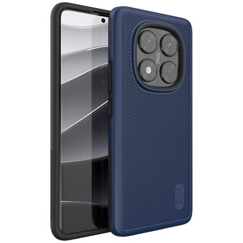 TUDIA DualShield Grip, entwickelt für die Hülle Xiaomi Redmi Note 14 Pro 5G (2025), [MergeGrip] stoßfeste, robuste, doppellagige Schutzhülle in Militärqualität - Indigoblau von TUDIA