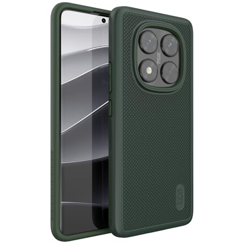 TUDIA DualShield Grip, entwickelt für die Hülle Xiaomi Redmi Note 14 Pro 5G (2025), [MergeGrip] stoßfeste, robuste, doppellagige Schutzhülle in Militärqualität - Kieferngrün von TUDIA