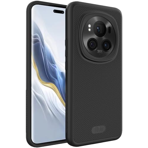 TUDIA DualShield Grip kompatibel für Honor Magic 6 Pro Hülle 5G (2024), [MergeGrip] Stoßfestes Dual Layer Dünn TPU Militär Grade Schlanke Passform Hochleistungsschutz Handyhülle - Matt Schwarz von TUDIA