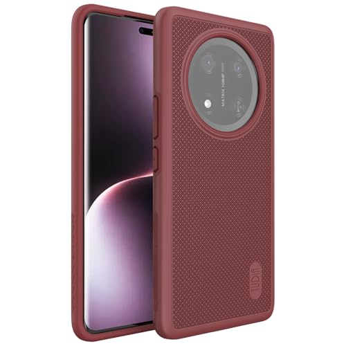 TUDIA DualShield Grip kompatibel mit Honor Magic 7 Lite 5G (2025) / X9c Hülle [MergeGrip] Militärqualität doppellagig stoßfest schlank robust strapazierfähig Schutzhülle fürs Handy - Burgundy von TUDIA