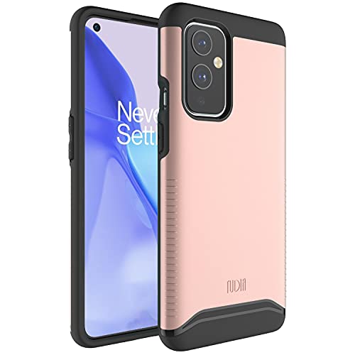 TUDIA DualShield entworfen für OnePlus 9 Hülle (nur kompatibel mit Indien/China Version), [Merge] Dual Layer Shockproof Heavy Duty Slim Schutzhülle für OnePlus 9 (Roségold) von TUDIA