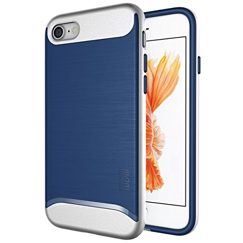 TUDIA Hybrid Protection Kompatibel mit iPhone SE 2020 Hülle/iPhone 8 Hülle/iPhone 7 Hülle, [Etalic] Schlanke Dünn Schützend Schutzhülle für iPhone SE 2020, iPhone 7, iPhone 8 (Blau) von TUDIA