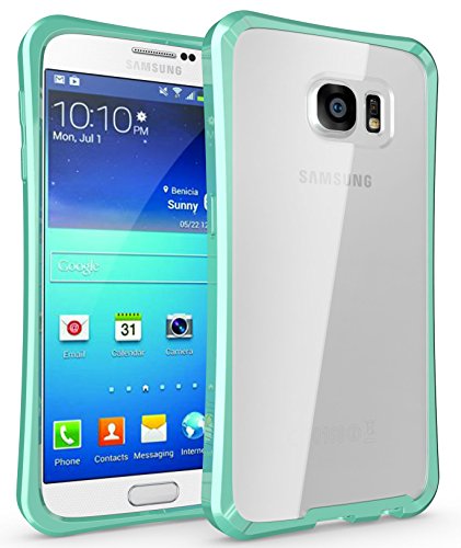 TUDIA Kratzfestes LUCION Schutzhülle Leichte Kristall Samsung Galaxy S6 Smartphone Ultra Slim Hülle (Minze) von TUDIA