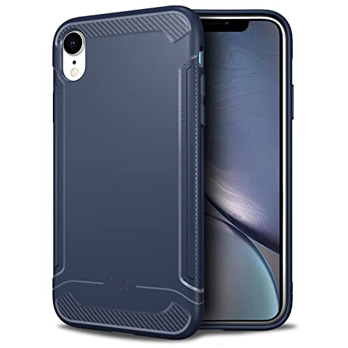 TUDIA Ultra Thin Fit kompatibel mit iPhone XR Hülle, [Linn] Case Stoßfeste Ultra Dünne Anti-Fingerabdruck Weiche TPU Schutzhülle für Apple iPhone XR (2018) - Blau von TUDIA