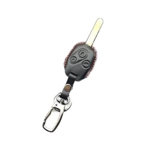 Schlüsselgehäuse Für CR-V Für Fit Für Pilot Für Accord Für Civic Leder Schlüsselanhänger Ring Abdeckung Fall Halter 3 Taste Auto Styling Autofernbedienungen(5) von TUHBCX