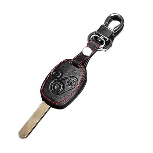 TUHBCX Schlüsselgehäuse Für CR-V Für Fit Für Pilot Für Accord Für Civic Leder Schlüsselanhänger Ring Abdeckung Fall Halter 3 Taste Auto Styling Autofernbedienungen(1 UK) von TUHBCX