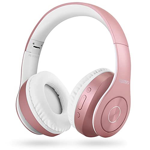 TUINYO Bluetooth-Kopfhörer Over Ear Hi-Fi Stereo Headset drahtloser Kopfhörer mit tiefen Bässen, weichen Ohrenschützern aus Memory-Protein, eingebautem Mikrofon Kabel PC/Handy/Fernseher -Rose Gold TUINYO Bluetooth-Kopfhörer Over Ear Hi-Fi Stereo Headset drahtloser Kopfhörer mit tiefen Bässen, weichen Ohrenschützern aus Memory-Protein, eingebautem Mikrofon Kabel PC/Handy/Fernseher -Rose Gold von TUINYO