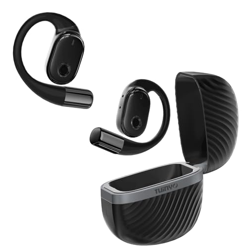 TUINYO S07 - True Wireless Open Ear Kopfhörer mit Bluetooth V5.4, 35 Stunden Spielzeit und wasserfest für Sport, Büro und Fahren-schwarz TUINYO S07 - True Wireless Open Ear Kopfhörer mit Bluetooth V5.4, 35 Stunden Spielzeit und wasserfest für Sport, Büro und Fahren-schwarz von TUINYO