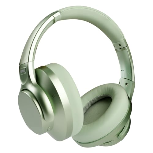 TUINYO Wireless Kopfhörer mit Noise Cancelling Over Ear Bluetooth Kopfhörer mit 60H Playtime, Deep Bass Hi-Fi Stereo Sound für Bequeme Ohrpolster für Reisen, Zuhause und Büro… von TUINYO