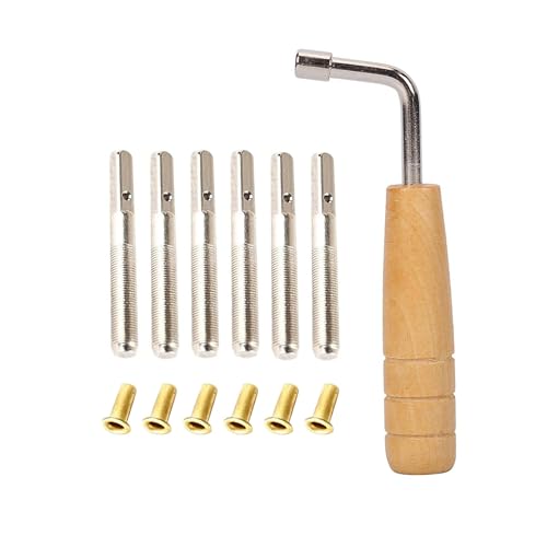 TUKEVA 6 Stück Stimmnägel und 6 Stück Nieten Stimmschlüssel in L-Form Teilige Stimm Nägel Harfe Klavier Stimmschlüssel Stimmstifte L-förmiger Harfen Stimmschlüssel für Instrument Musiksaiten TUKEVA 6 Stück Stimmnägel und 6 Stück Nieten Stimmschlüssel in L-Form Teilige Stimm Nägel Harfe Klavier Stimmschlüssel Stimmstifte L-förmiger Harfen Stimmschlüssel für Instrument Musiksaiten von TUKEVA