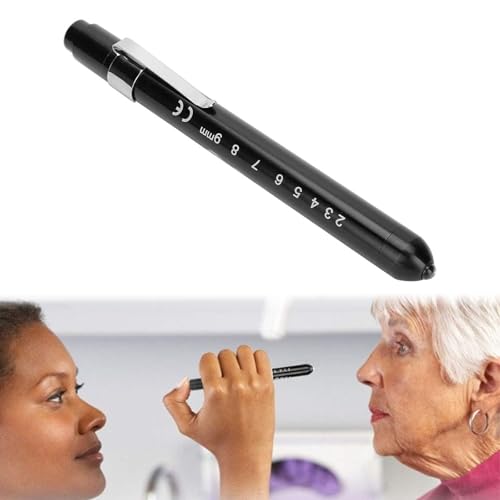 Diagnostikleuchte Pupillenleuchte, Wiederverwendbare LED Stiftlampe, Diagnostikleuchte Krankenschwester Rettungsdienst, Taschenlampe Lichtgriffel mit Taschenclip, Schwarz Diagnostikleuchte Pupillenleuchte, Wiederverwendbare LED Stiftlampe, Diagnostikleuchte Krankenschwester Rettungsdienst, Taschenlampe Lichtgriffel mit Taschenclip, Schwarz von TUKNN
