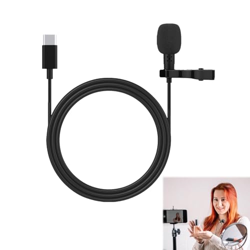 Type-C Lavalier Mikrofon mit Detailliertem Sound, Professionelles Externes Lavalier-Mikrofon, Omnidirektionales Lavaliermikrofon, Aufnahmemikrofon, Omnidirektionales Kondensator-Mikrofon Type-C Lavalier Mikrofon mit Detailliertem Sound, Professionelles Externes Lavalier-Mikrofon, Omnidirektionales Lavaliermikrofon, Aufnahmemikrofon, Omnidirektionales Kondensator-Mikrofon von TUKNN