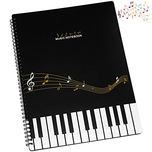 Musikordner,A4 Größe,30 Seiten,Aufklappbar,Binder-Ordner,wasserdicht,Transparent und gut sichtbar,für Notenblätter Klavier Gitarre Violine,Konzert-Chorfolder für Musiker und Band Music Note von TULEBOLIAN