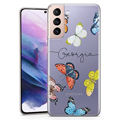 TULLUN Personalisierte Handyhülle für Samsung Galaxy A26 - Klare Soft Gel Benutzerdefinierte Süß Schmetterling Design Buchstabe Initialen Name Text Sommerstimmung Stil - Handschriftlicher Name TULLUN Personalisierte Handyhülle für Samsung Galaxy A26 - Klare Soft Gel Benutzerdefinierte Süß Schmetterling Design Buchstabe Initialen Name Text Sommerstimmung Stil - Handschriftlicher Name von TULLUN