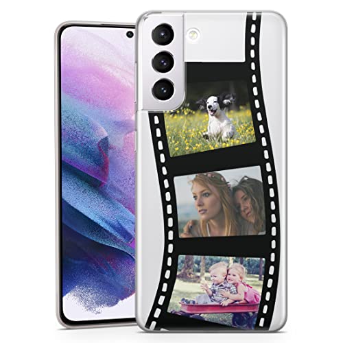 TULLUN Personalisierte Handyhülle für Samsung Galaxy A32 5G - Klare Soft Gel Benutzerdefinierte Design Foto Film Individuell Stil Idee - Schwarz 3 Foto von TULLUN