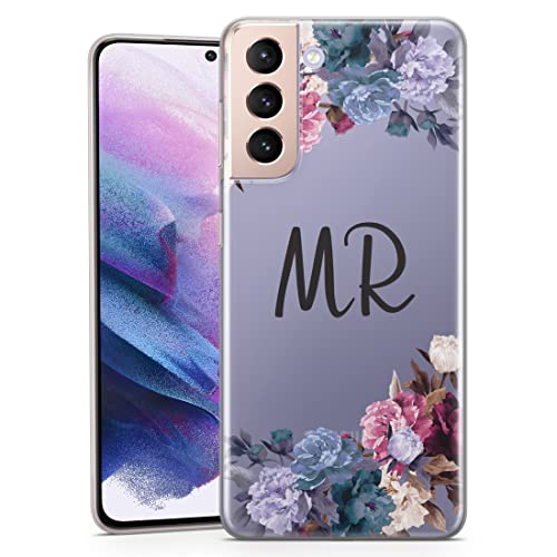 TULLUN Personalisierte Handyhülle für Samsung Galaxy S25 Plus - Klare Weicher Gel Schutzhülle Blumen Pfingstrosen Design Buchstabe Initialen Name Text Stil- Große Blumen Initialen TULLUN Personalisierte Handyhülle für Samsung Galaxy S25 Plus - Klare Weicher Gel Schutzhülle Blumen Pfingstrosen Design Buchstabe Initialen Name Text Stil- Große Blumen Initialen von TULLUN