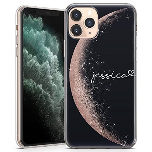 TULLUN Personalisierte Handyhülle für iPhone X/Xs - Klare Soft Gel Benutzerdefinierte Mond Design Stil Buchstabe Initialen Name Text - Handschriftlicher Name TULLUN Personalisierte Handyhülle für iPhone X/Xs - Klare Soft Gel Benutzerdefinierte Mond Design Stil Buchstabe Initialen Name Text - Handschriftlicher Name von TULLUN