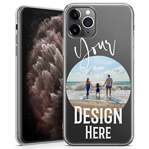 TULLUN Personalisierte individuelle Ihr Eigenes Bild Foto Brauch Design Soft Gel Schutzhülle Handy Hülle für iPhone Modelle - Ihr Eigenes Design - für iPhone 12 Pro Max von TULLUN