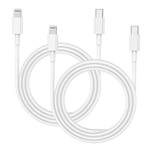 USB C auf Lightning Kabel 2er Pack 2m, Apple MFi zertifiziertes iPhone Ladekabel USB C Schnellladung für iPhone 13/13 mini/13 Pro/13Pro Max/12/12 mini/12Pro/12 Pro Max/11/X/XS/XR/ 8 Plus/MacBook von TUMABER