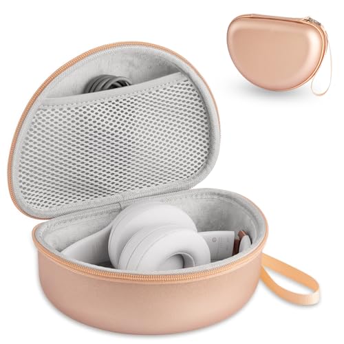 TUNYINSH Hartschalen-Reiseetui kompatibel mit Beats Studio Pro/Studio3/Solo 3 2 Bluetooth On-Ear-Kopfhörer (Gold 2) von TUNYINSH