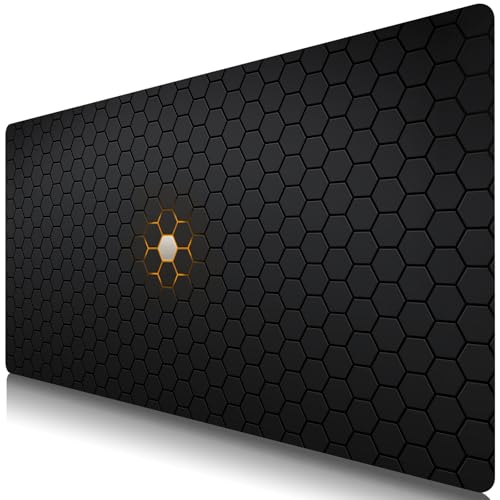 TUOLISG Gaming Mauspad XL,800 x 400 mm,Spritzwassergeschütztes Premium-Gaming-Mauspad,Verbessert Präzision und Geschwindigkeit -Sechseckiges Gitter TUOLISG Gaming Mauspad XL,800 x 400 mm,Spritzwassergeschütztes Premium-Gaming-Mauspad,Verbessert Präzision und Geschwindigkeit -Sechseckiges Gitter von TUOLISG