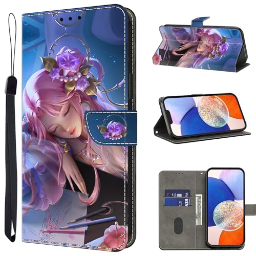 TUOLISG Handyhülle für Samsung Galaxy A15 4G/5G Hülle,PU Leder Flip Wallet Case Schutzhülle mit Kartenfächer und Standfunktion für Samsung Galaxy A15 -Dornröschen TUOLISG Handyhülle für Samsung Galaxy A15 4G/5G Hülle,PU Leder Flip Wallet Case Schutzhülle mit Kartenfächer und Standfunktion für Samsung Galaxy A15 -Dornröschen von TUOLISG