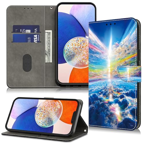 TUOLISG Handyhülle für Samsung Galaxy A35 5G Hülle,PU Lederhülle Klappbar Flip Case Tasche Magnet Kartenfach Standfunktion Schutzhülle für A35 5G -Bunter Himmel TUOLISG Handyhülle für Samsung Galaxy A35 5G Hülle,PU Lederhülle Klappbar Flip Case Tasche Magnet Kartenfach Standfunktion Schutzhülle für A35 5G -Bunter Himmel von TUOLISG