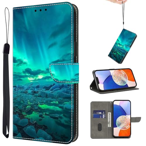 TUOLISG Handyhülle für Samsung Galaxy A53 5G Hülle,PU Leder Flip Wallet Case Schutzhülle mit Kartenfächer und Standfunktion für Samsung Galaxy A53 5G (Astronomie) von TUOLISG