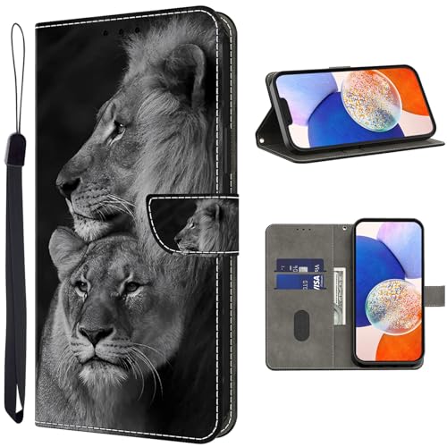 TUOLISG Handyhülle für Samsung Galaxy A55 5G Hülle,PU Leder Flip Wallet Case Schutzhülle mit Kartenfächer und Standfunktion für Samsung Galaxy A55 -Löwe TUOLISG Handyhülle für Samsung Galaxy A55 5G Hülle,PU Leder Flip Wallet Case Schutzhülle mit Kartenfächer und Standfunktion für Samsung Galaxy A55 -Löwe von TUOLISG