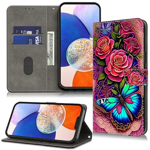 TUOLISG Handyhülle für Samsung Galaxy S21 FE 5G Hülle,PU Leder Standfunktion Kartenfach Wallet Schutzhülle Samsung S21 FE Klapphülle Flip Case Cover Lederhülle -Bunt Schmetterling TUOLISG Handyhülle für Samsung Galaxy S21 FE 5G Hülle,PU Leder Standfunktion Kartenfach Wallet Schutzhülle Samsung S21 FE Klapphülle Flip Case Cover Lederhülle -Bunt Schmetterling von TUOLISG