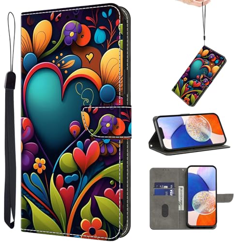 TUOLISG Handyhülle für Xiaomi 14T Pro 5G Hülle,PU Leder Flip Wallet Case Schutzhülle mit Kartenfächer und Standfunktion für Xiaomi 14T Pro 5G -Herz Blume TUOLISG Handyhülle für Xiaomi 14T Pro 5G Hülle,PU Leder Flip Wallet Case Schutzhülle mit Kartenfächer und Standfunktion für Xiaomi 14T Pro 5G -Herz Blume von TUOLISG