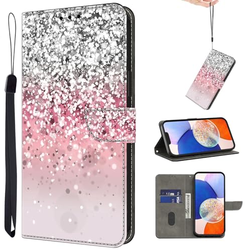 TUOLISG Handyhülle für Xiaomi Redmi Note 11 Pro 4G/5G Hülle,Leder Flip Klappbare Stoßfeste [Standfunktion][Kartenfächern] Schutzhülle Klapphülle für Redmi Note 11 Pro/Note 12 Pro 4G -Farbverlauf von TUOLISG