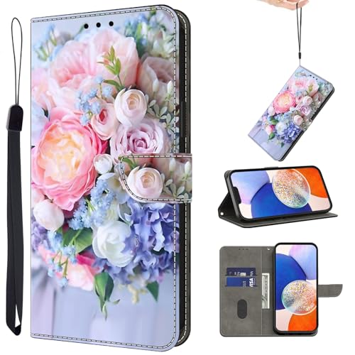 TUOLISG Handyhülle für Xiaomi Redmi Note 14 5G Hülle,PU Leder Flip Case Tasche Magnet Kartenfach Standfunktion Klapphülle Schutzhülle für Redmi Note 14 5G-Bunt Blumen TUOLISG Handyhülle für Xiaomi Redmi Note 14 5G Hülle,PU Leder Flip Case Tasche Magnet Kartenfach Standfunktion Klapphülle Schutzhülle für Redmi Note 14 5G-Bunt Blumen von TUOLISG