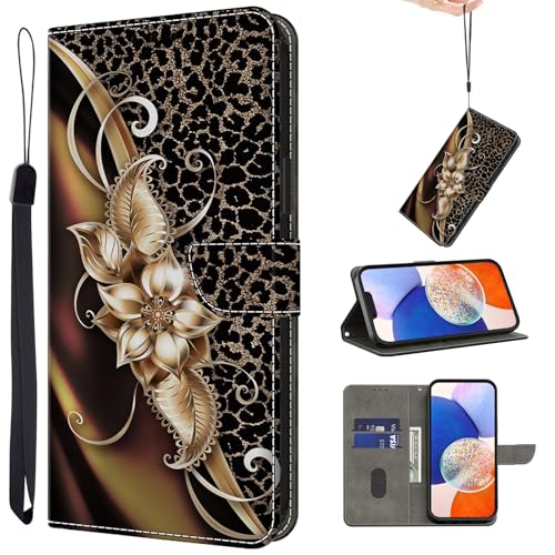 TUOLISG Handyhülle für Xiaomi Redmi Note 14 5G Hülle,PU Leder Flip Case Tasche Magnet Kartenfach Standfunktion Klapphülle Schutzhülle für Redmi Note 14 5G-Leopard Blume TUOLISG Handyhülle für Xiaomi Redmi Note 14 5G Hülle,PU Leder Flip Case Tasche Magnet Kartenfach Standfunktion Klapphülle Schutzhülle für Redmi Note 14 5G-Leopard Blume von TUOLISG