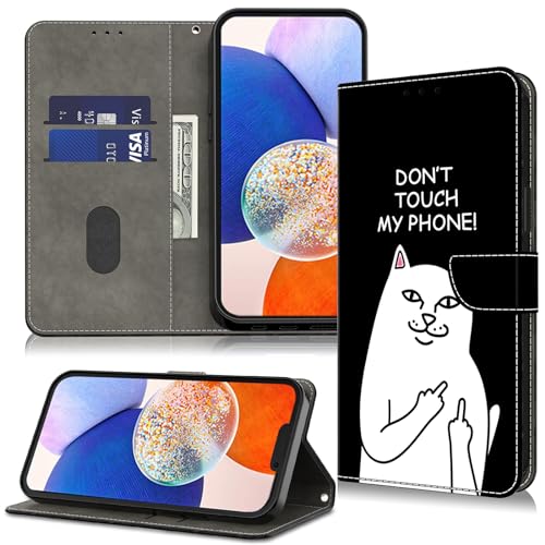 TUOLISG Handyhülle für iPhone 16 Hülle, PU Leder Flip Wallet Stoßfestes Lederhülle Tasche Case Kartensteckplätzen Schutzhülle Kompatibel mit iPhone 16-Nicht anfassen TUOLISG Handyhülle für iPhone 16 Hülle, PU Leder Flip Wallet Stoßfestes Lederhülle Tasche Case Kartensteckplätzen Schutzhülle Kompatibel mit iPhone 16-Nicht anfassen von TUOLISG