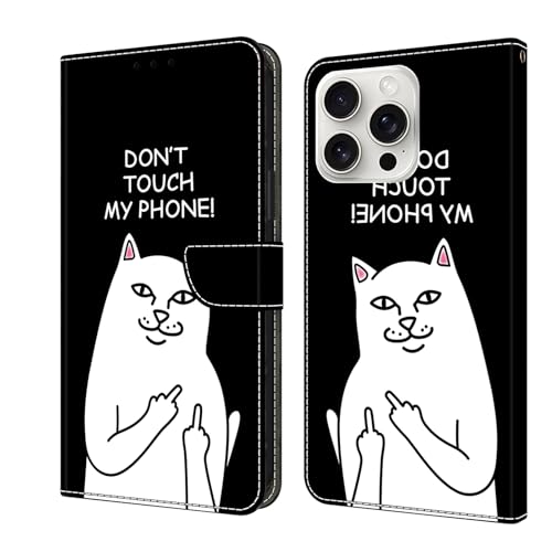 TUOLISG Handyhülle für iPhone 16 Pro Hülle, PU Leder Flip Wallet Stoßfestes Lederhülle Tasche Case Kartensteckplätzen Schutzhülle Kompatibel mit iPhone 16 Pro 6.3 Zoll-Nicht anfassen TUOLISG Handyhülle für iPhone 16 Pro Hülle, PU Leder Flip Wallet Stoßfestes Lederhülle Tasche Case Kartensteckplätzen Schutzhülle Kompatibel mit iPhone 16 Pro 6.3 Zoll-Nicht anfassen von TUOLISG
