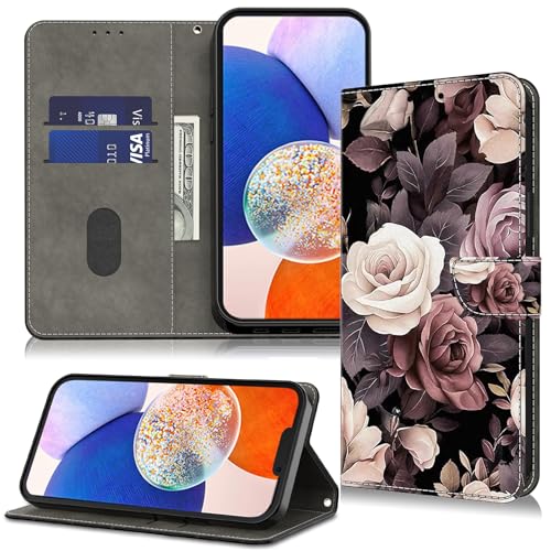 TUOLISG Handyhülle für iPhone 16 Pro Hülle,Lederhüllefür iPhone 16 Pro Case,PU Leder Wallet Flip Case Stoßfeste Klapphülle mit Kartenfach-Rose TUOLISG Handyhülle für iPhone 16 Pro Hülle,Lederhüllefür iPhone 16 Pro Case,PU Leder Wallet Flip Case Stoßfeste Klapphülle mit Kartenfach-Rose von TUOLISG
