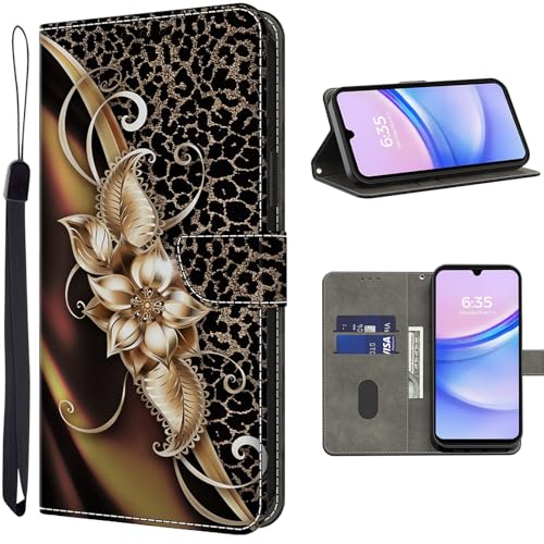 TUOLISG Lederhülle für iPhone 16 Hülle,Handyhülle für iPhone 16 Case,PU Leder Wallet Flip Case Stoßfeste Klapphülle mit Kartenfach-Metall Blume TUOLISG Lederhülle für iPhone 16 Hülle,Handyhülle für iPhone 16 Case,PU Leder Wallet Flip Case Stoßfeste Klapphülle mit Kartenfach-Metall Blume von TUOLISG