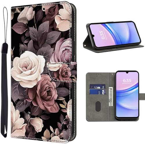 TUOLISG Lederhülle für iPhone 16 Pro Max Hülle,Handyhülle für iPhone 16 Pro Max Case,PU Leder Wallet Flip Case Stoßfeste Klapphülle mit Kartenfach-Rose TUOLISG Lederhülle für iPhone 16 Pro Max Hülle,Handyhülle für iPhone 16 Pro Max Case,PU Leder Wallet Flip Case Stoßfeste Klapphülle mit Kartenfach-Rose von TUOLISG