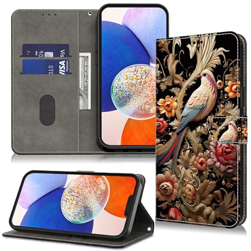 TUOLISG Handyhülle für iPhone 16 Pro Hülle,Lederhüllefür iPhone 16 Pro Case,PU Leder Wallet Flip Case Stoßfeste Klapphülle mit Kartenfach-Vögel TUOLISG Handyhülle für iPhone 16 Pro Hülle,Lederhüllefür iPhone 16 Pro Case,PU Leder Wallet Flip Case Stoßfeste Klapphülle mit Kartenfach-Vögel von TUOLISG
