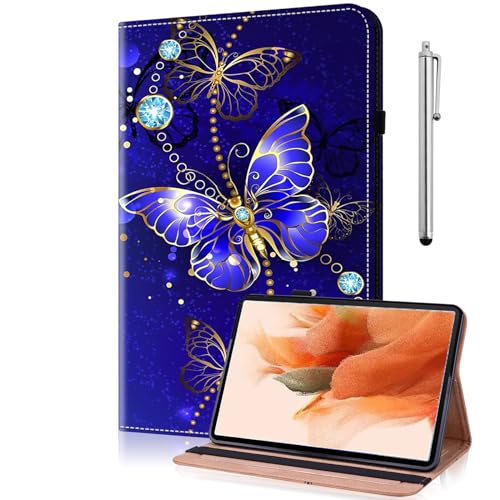 TUOLISG Hülle für Amazon Fire Max 11 (13. Generation, 2023) Folio Flip PU Leder Dünne Tablethülle für Kindle Fire 11 Tablet -Schmetterling von TUOLISG