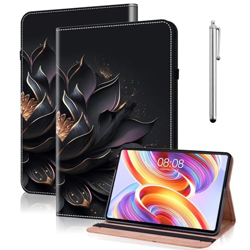 TUOLISG Hülle für Lenovo Tab P11 (2. Gen) Tablet 11,5" TB350FU/TB350XU 2022, Ultra Dünn Multi-Winkel Ständer Flip Case Tablet für Tab P11 2.Generation -Lila Lotus von TUOLISG