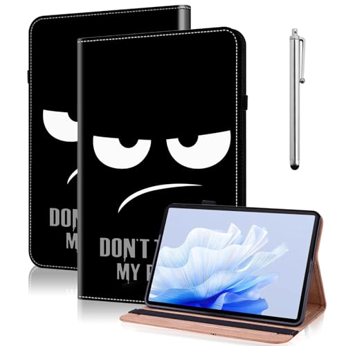 TUOLISG Hülle für Samsung Galaxy Tab A9 Plus 2023 Folio Flip PU Leder Schutzhülle Galaxy Tab A9 11" Stifthalter Stand Wallet Cover Case Tablet Hülle SM-X210/X215/X216/X218 -Nicht anfassen von TUOLISG