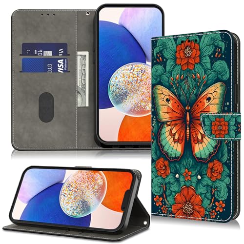 TUOLISG Lederhülle für iPhone 16 Pro Max Hülle,Handyhülle für iPhone 16 Pro Max Case,PU Leder Wallet Flip Case Stoßfeste Klapphülle mit Kartenfach -Blumenschmetterling TUOLISG Lederhülle für iPhone 16 Pro Max Hülle,Handyhülle für iPhone 16 Pro Max Case,PU Leder Wallet Flip Case Stoßfeste Klapphülle mit Kartenfach -Blumenschmetterling von TUOLISG