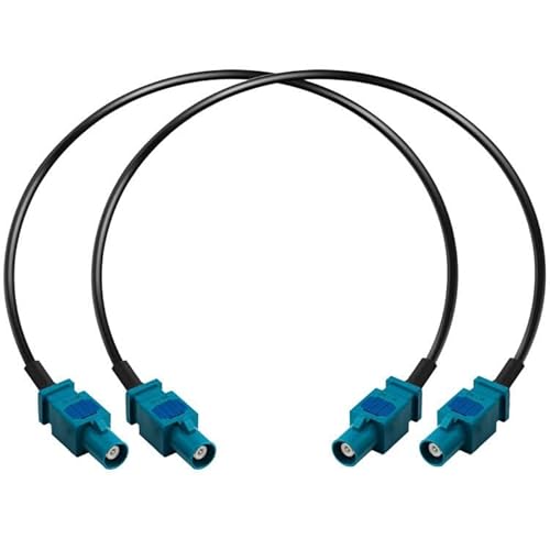 Fakra Z Kabel RG174 Fakra Z Stecker zu Fakra Z Stecker Auto Radio Verlängerungskabel Fahrzeug Antenne Verlängerungskabel Pigtail Auto Radio RF Koaxialkabel für DAB GPS Navigations Antenne 12inch 2PCS von TUOLNK