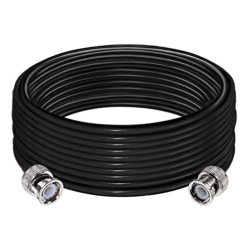 TUOLNK BNC Verlängerungskabel RG58 Stecker auf Stecker Jumper Low Loss 50 Ohm CB Funk Koaxialkabel 32,8 FT (10 m) WLAN Antennen Koaxialkabel für Funkgerät Walkie Talkie von TUOLNK