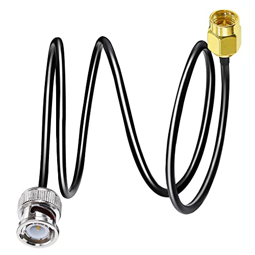 TUOLNK BNC auf SMA Überbrückungskabel BNC Stecker auf SMA Stecker Verlängerungskabel RG58 3.3ft (1M) SMA auf BNC WLAN Antennen Pigtail Adapterkabel 50 Ohm für WLAN Geräte von TUOLNK