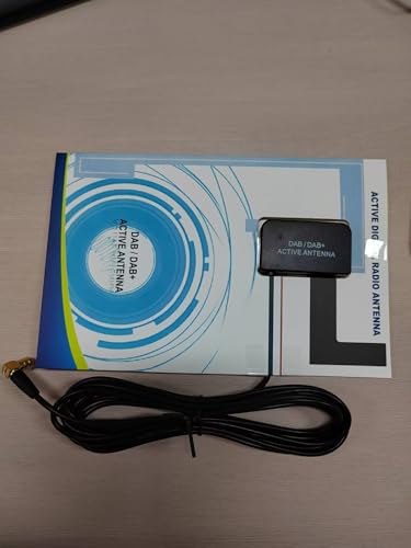 TUOLNK DAB Antenne, SMB Buchse, rechtwinklige Antenne, DAB Autoantenne, Radioantenne, 3 m, kompatibel mit Pioneer Alpine Autoradio von TUOLNK