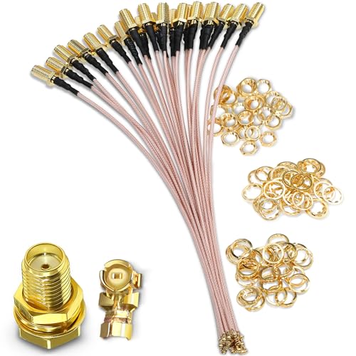 TUOLNK IPX auf SMA Kabel SMA Buchse auf U.FL IPX RG178 Koaxialkabel für GPS Modul Antenne Mini PCI UFL auf SMA Wifi Antenne Verlängerungskabel 8inch (20cm) 5pcs von TUOLNK