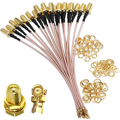 TUOLNK IPX auf SMA Kabel SMA Buchse auf U.FL IPX RG178 Koaxialkabel für GPS Modul Mini PCI UFL auf SMA Wifi Antennenverlängerungskabel 4inch (10cm) 5pcs von TUOLNK
